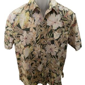 TORI RICHARD Aloha Hawaiian Tropical Collared Shirt Men S Small
